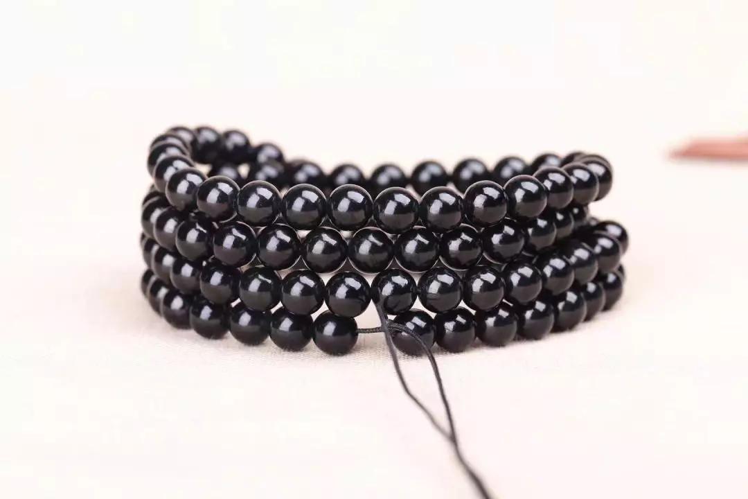盘黑了的文玩手串,文玩手串小叶紫檀手串