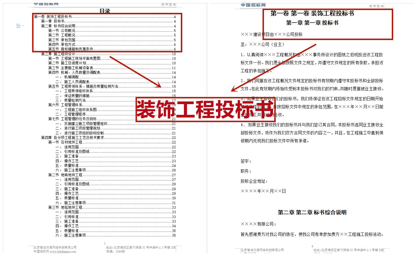 各类投标文件制作,工程项目招投标之前流程模板