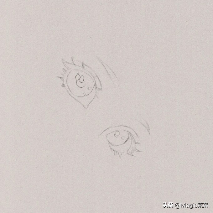 教你用铅笔手绘一双漂亮的动漫人物眼睛超详细步骤快来学习吧