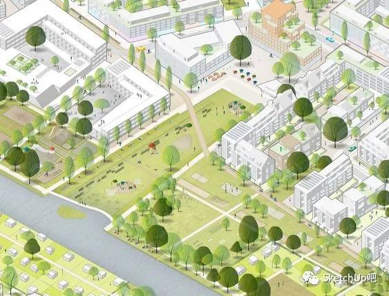 景观轴测图效果图,轴测图画法景观