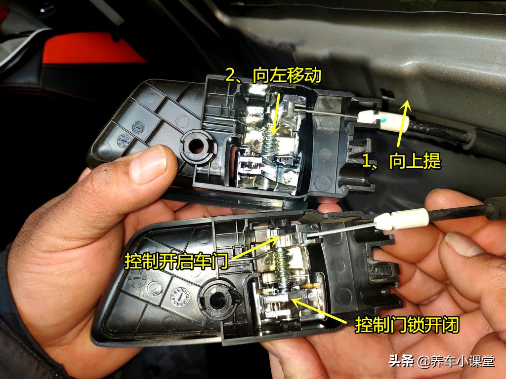 汽车门内卡扣拆卸技巧,汽车门内手扣拆卸