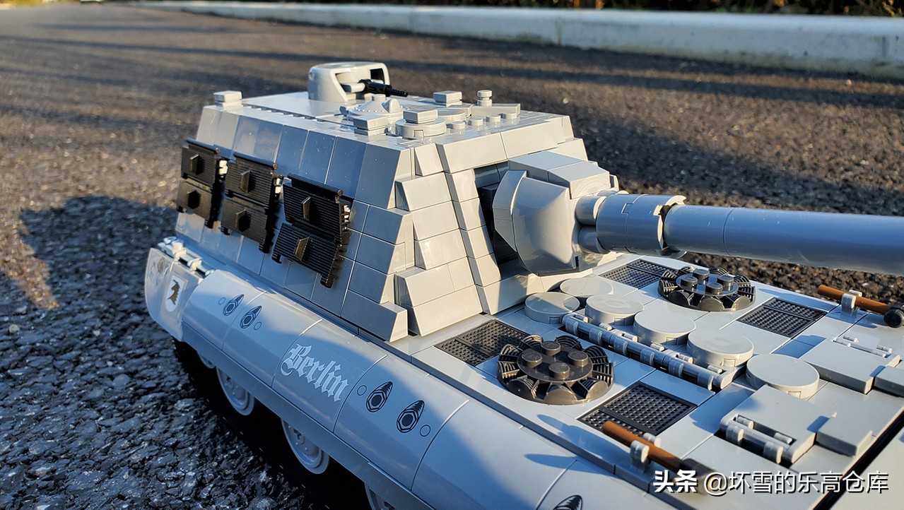 全冠积木斯图亚坦克测评,德国e100坦克积木
