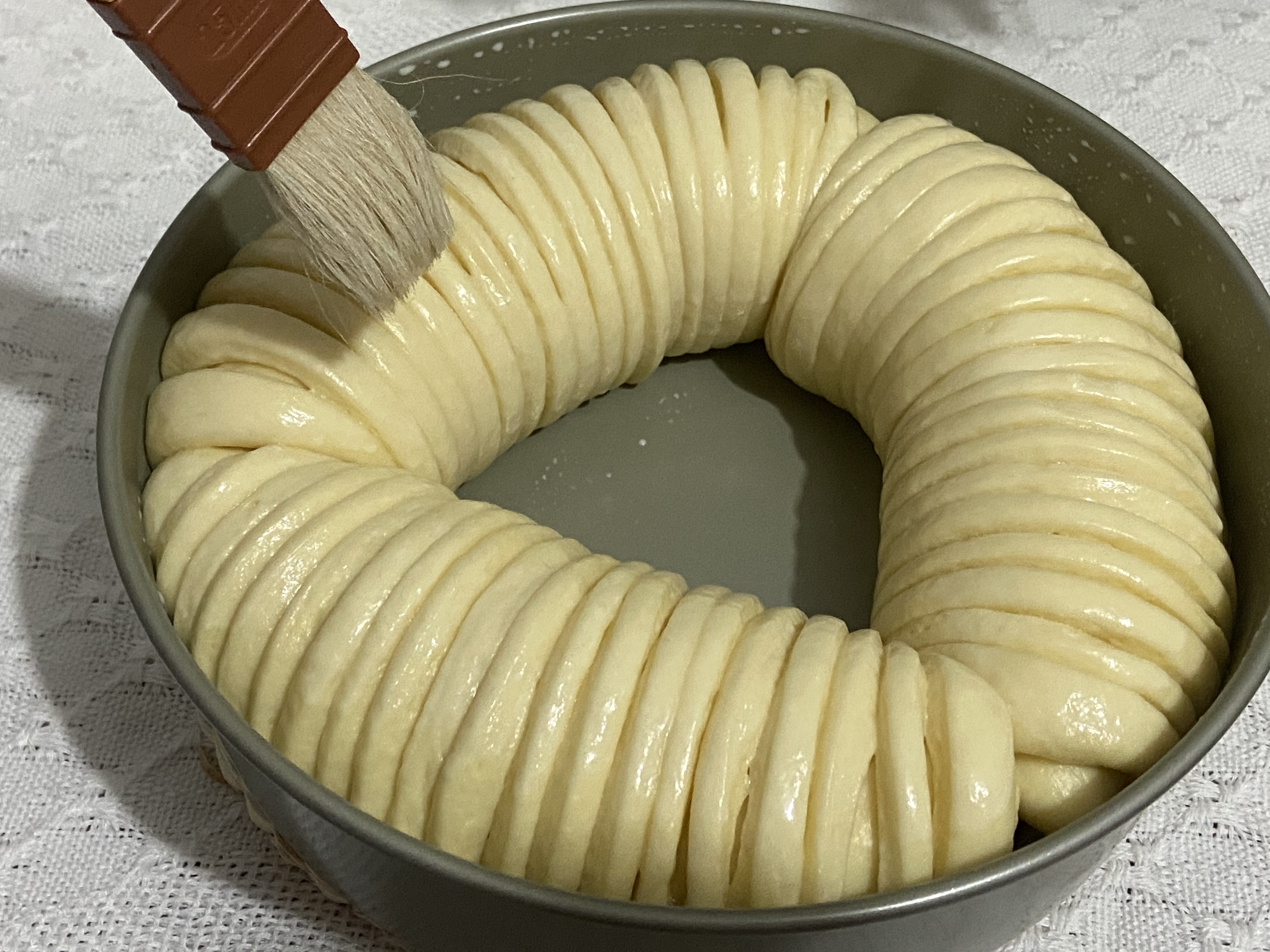 毛线团面包,用毛线编织面包