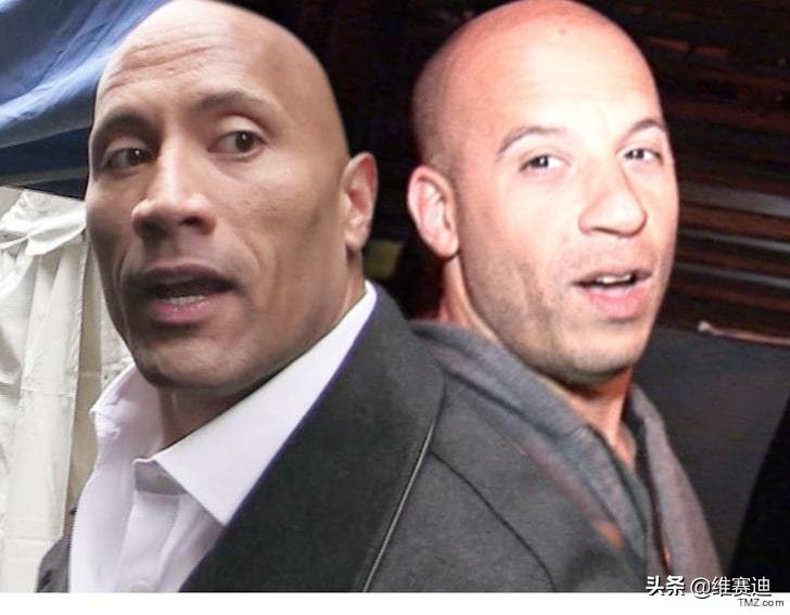 巨石强森和范迪塞尔一模一样,巨石强森大还是范迪塞尔大