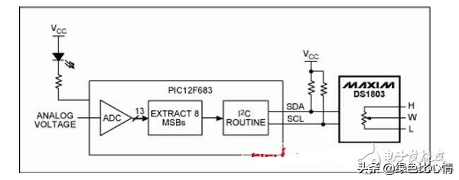 数字电位器接线方法,单片机控制数字电位器