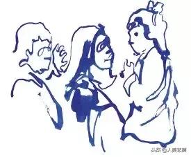 碳素笔素描简笔画入门,教学用水彩笔画画