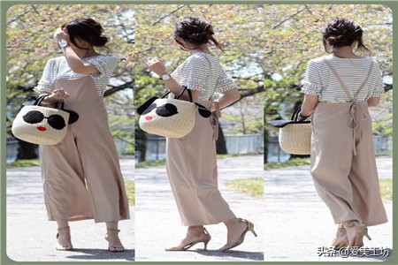 夏季女士裤子穿搭方法,韩国小姐姐教你穿搭