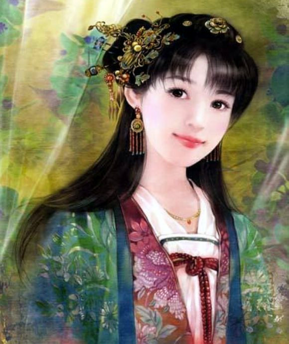 红颜如玉---德珍彩绘经典美女画