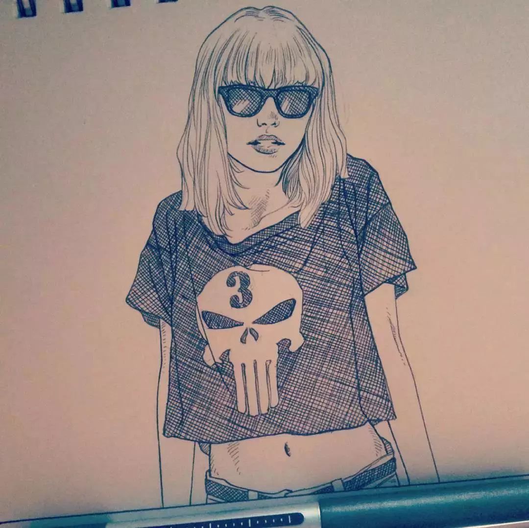 简单针管笔手绘花,简单易学针管笔手绘