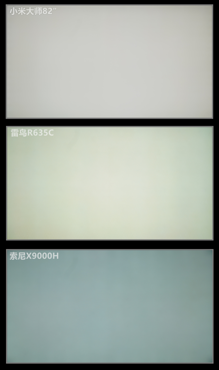 小米大师82PK索尼X9000H/雷鸟R635C全面评测