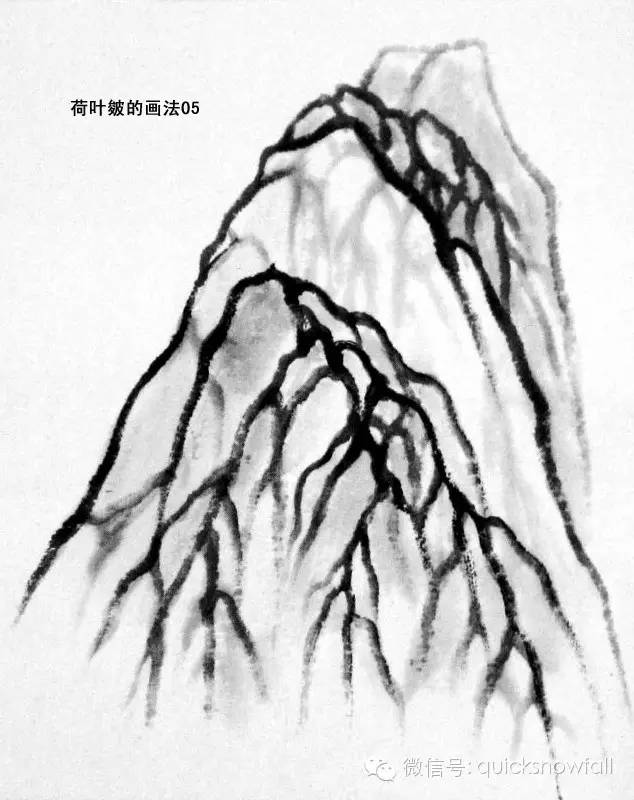 北派山水画山石画法,山水画技法山石的基本画法解析