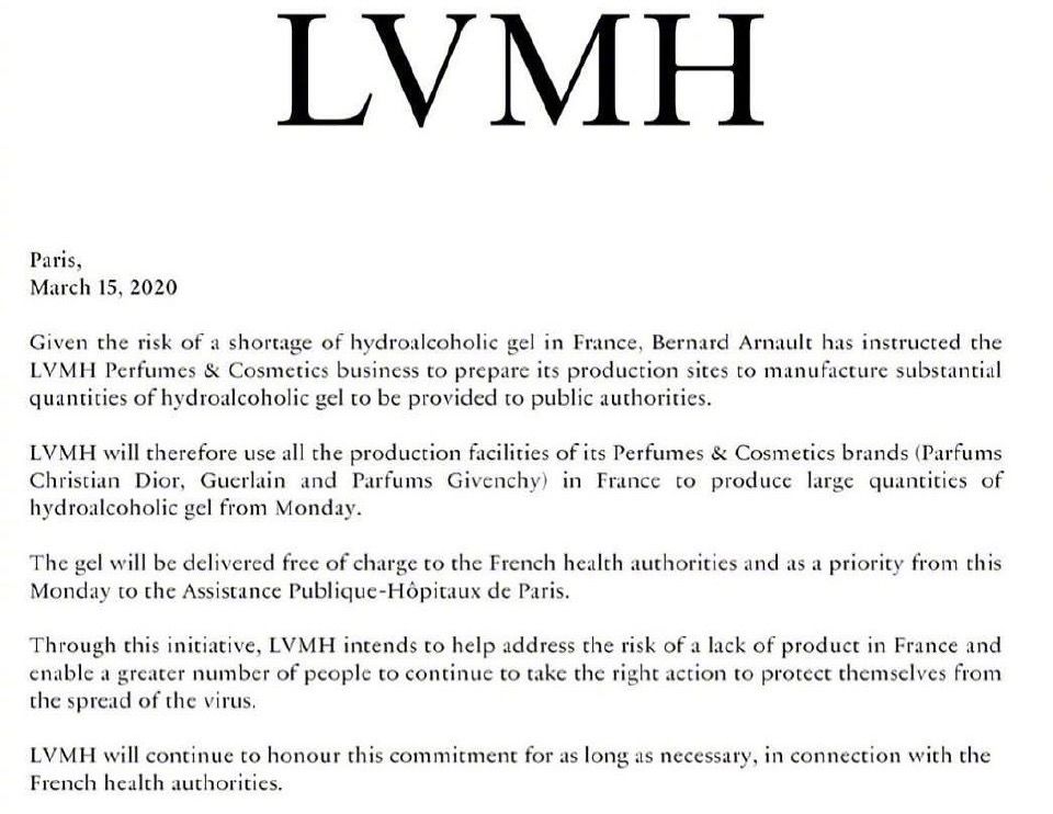 PRADA防护服、GUCCI口罩、宝格丽洗手液：奢侈品牌抗“疫”转产