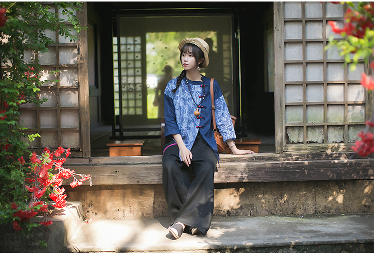 棉麻裤优雅气质显瘦减龄裤,洋气女裤棉麻裤搭配