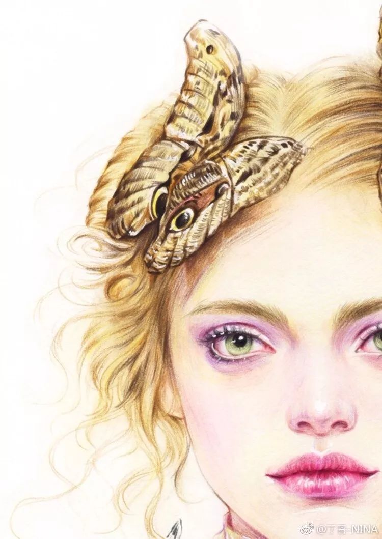 礼服怎么画好看仙气用彩铅,马克笔和彩铅裙子上色教程