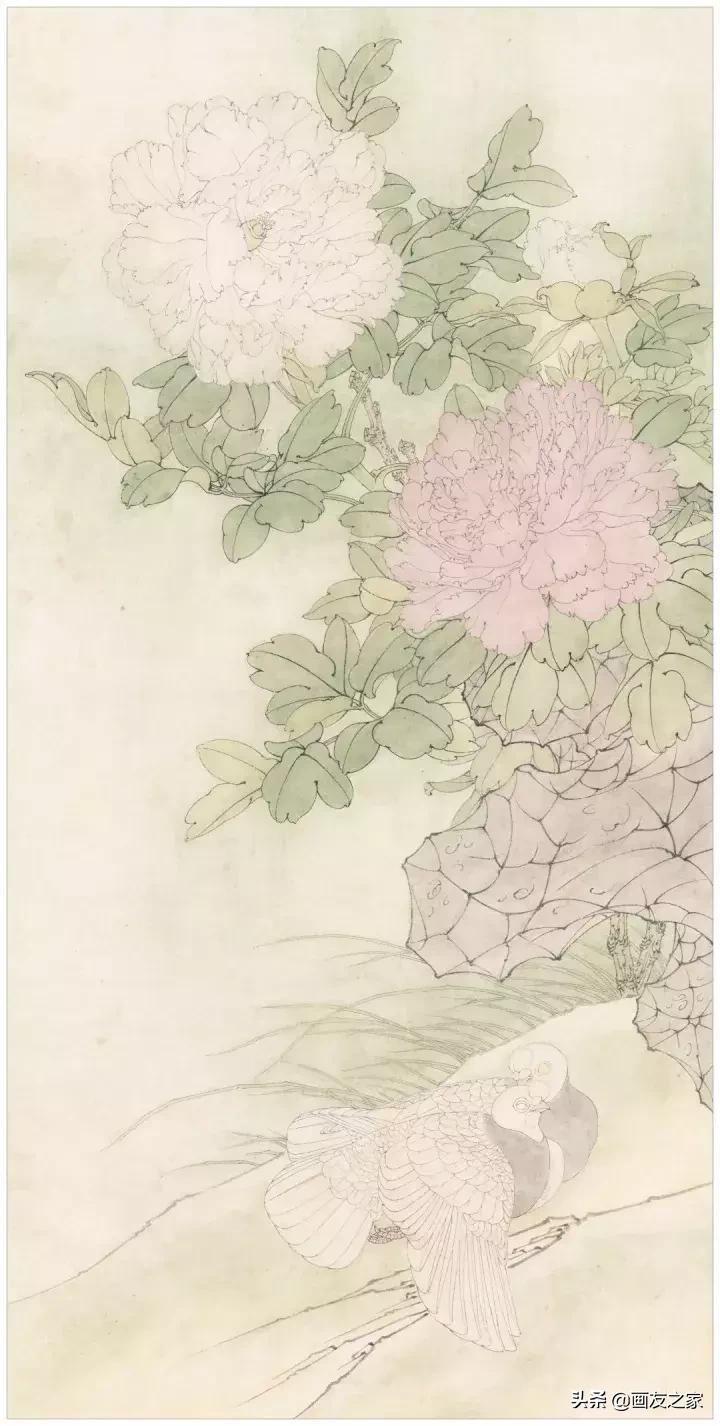 工笔画小青绿山水画法教程,国画工笔白雾画法