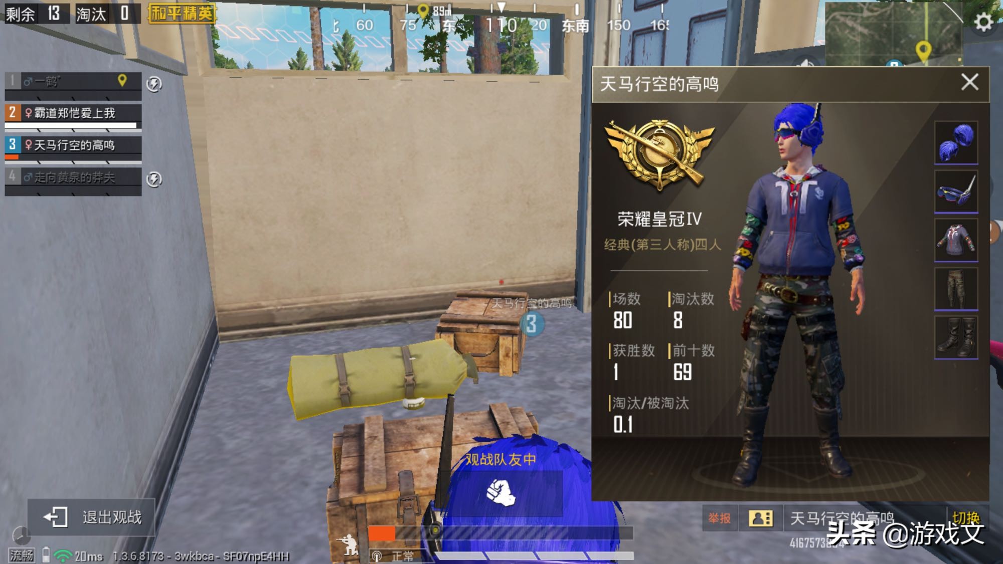 和平精英皇冠局巅峰赛好打不好打,和平精英kd太高被队友怀疑开挂