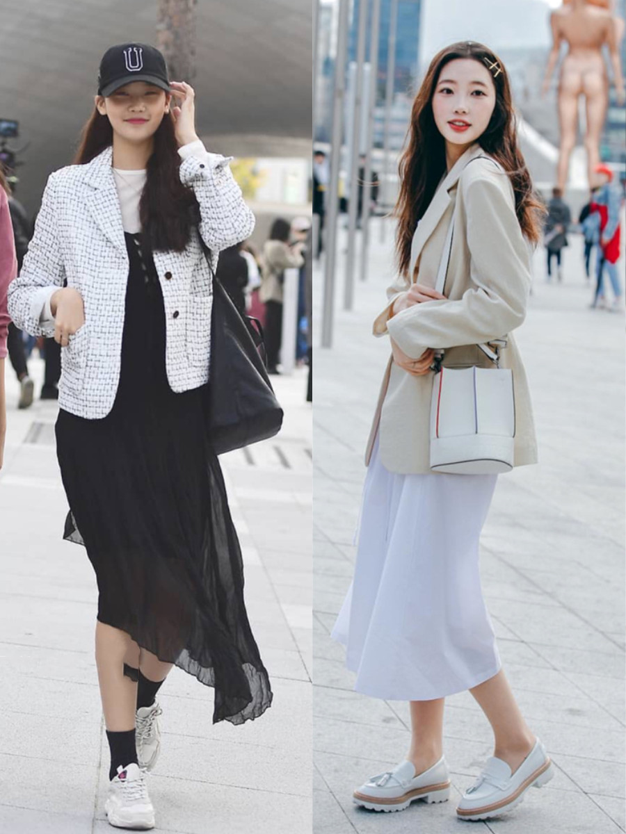 韩国裙子淑女风穿搭,韩国裙子穿搭技巧