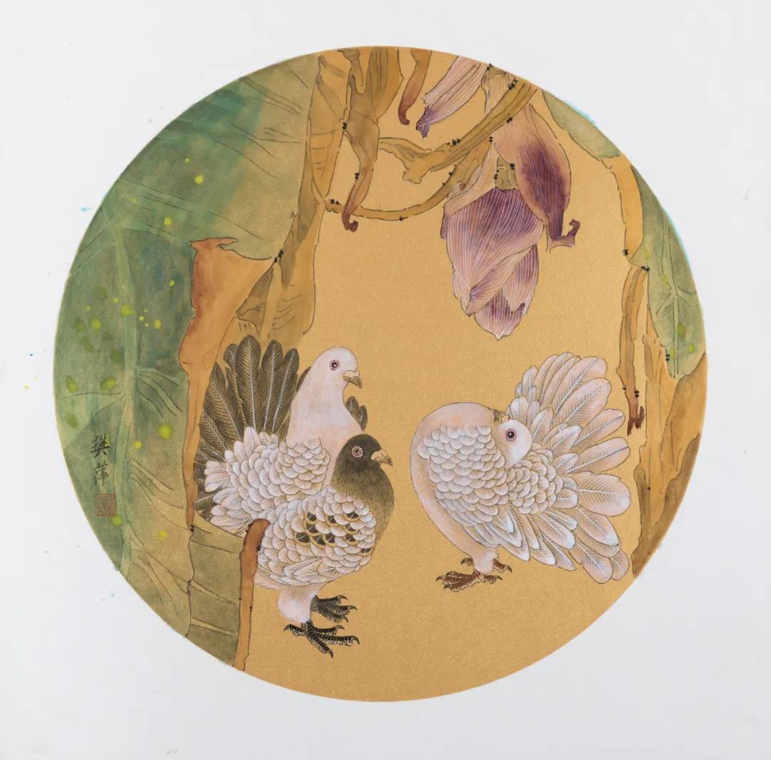 工笔花鸟的教学解析,工笔花鸟技法教学