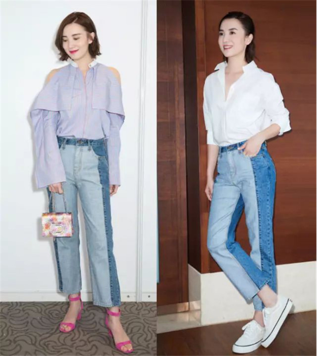 七分阔腿裤牛仔裤搭配什么鞋子,秋装新款阔腿裤小黑裤