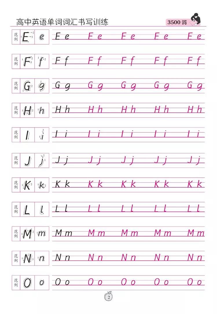 英文衡水体26个字母标准图片,衡水体英文26个字母教程