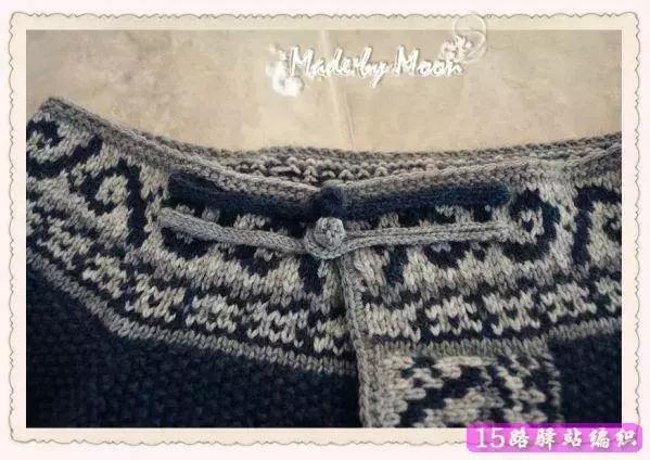 流行的开衫毛衣编织教程,女士提花开衫毛衣编织教程