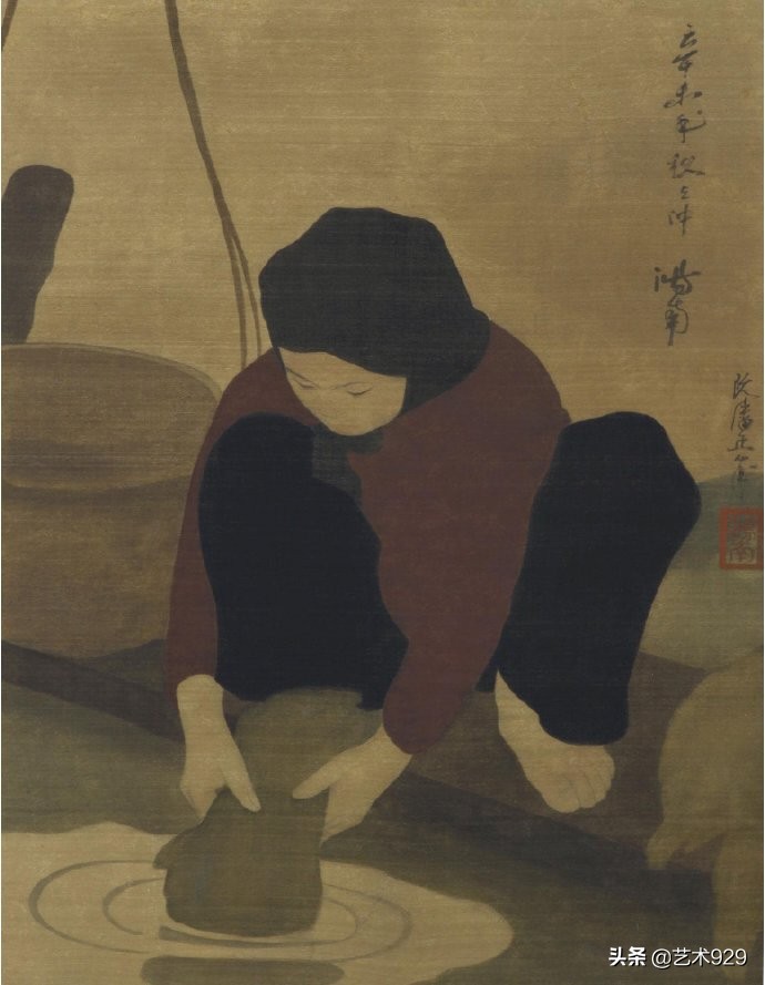 越南画家彩铅画 (越南画家肖像画)
