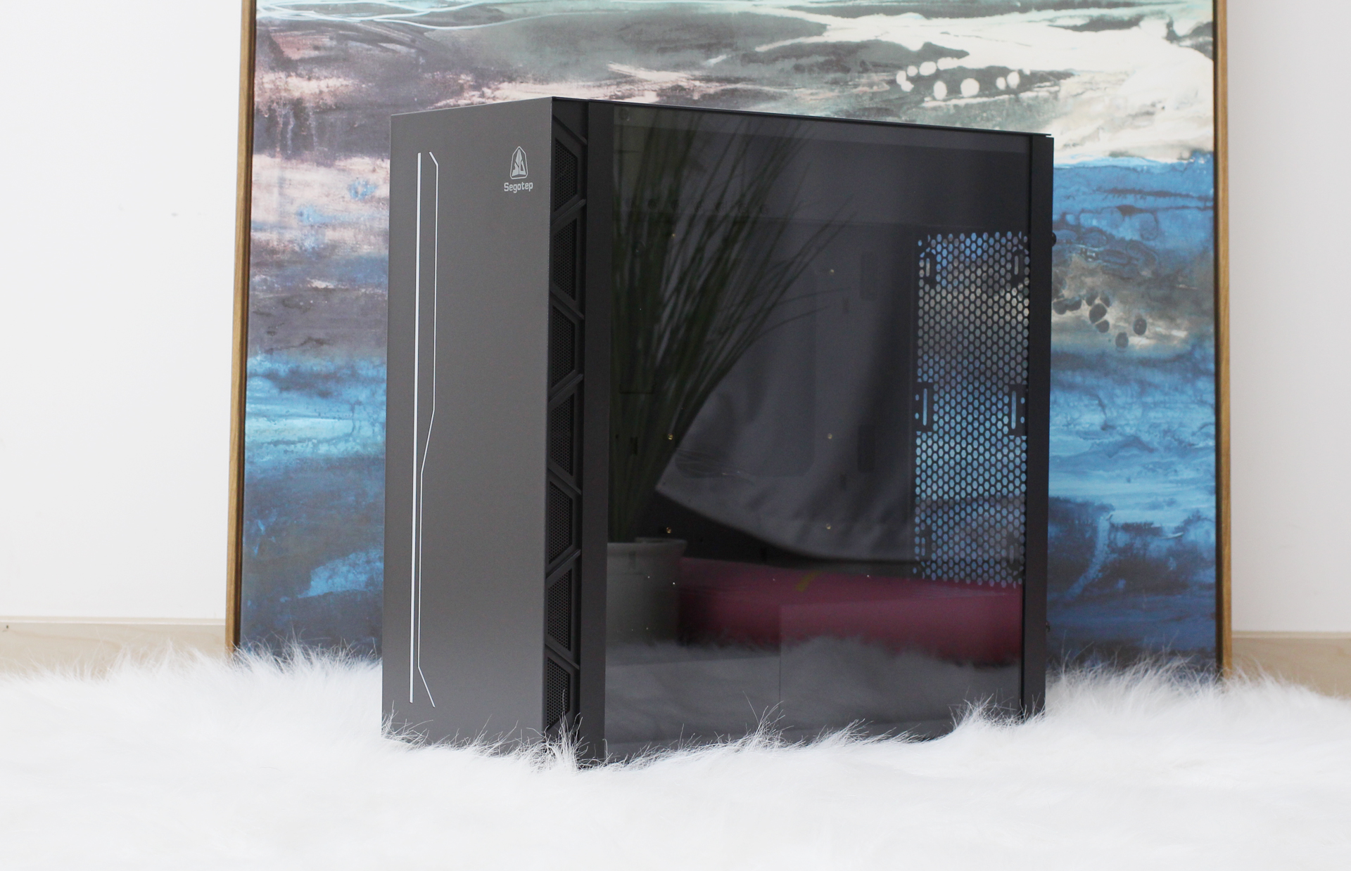 鑫谷atx3.0850w全模组,鑫谷机箱可以装三风扇显卡吗