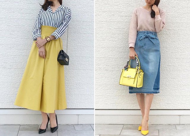 半身裙主要怎么搭配呢,一条半身裙的各种搭配