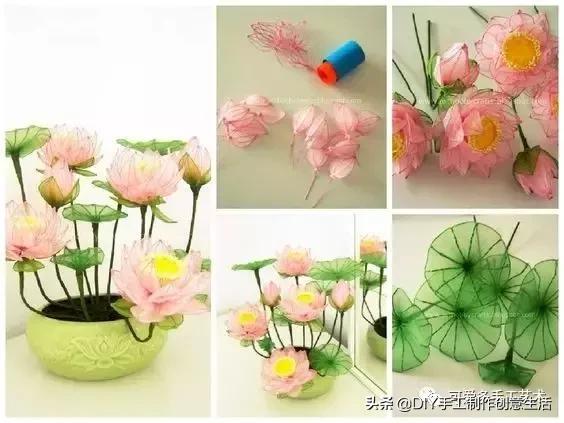 把彩色的*袜丝**套在铁圈上，最后竟然变得这么美（附教程）