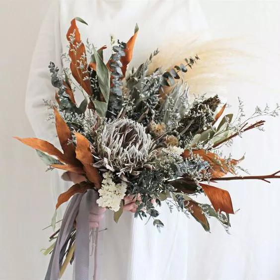 适合干花的装饰,简单的干花装饰