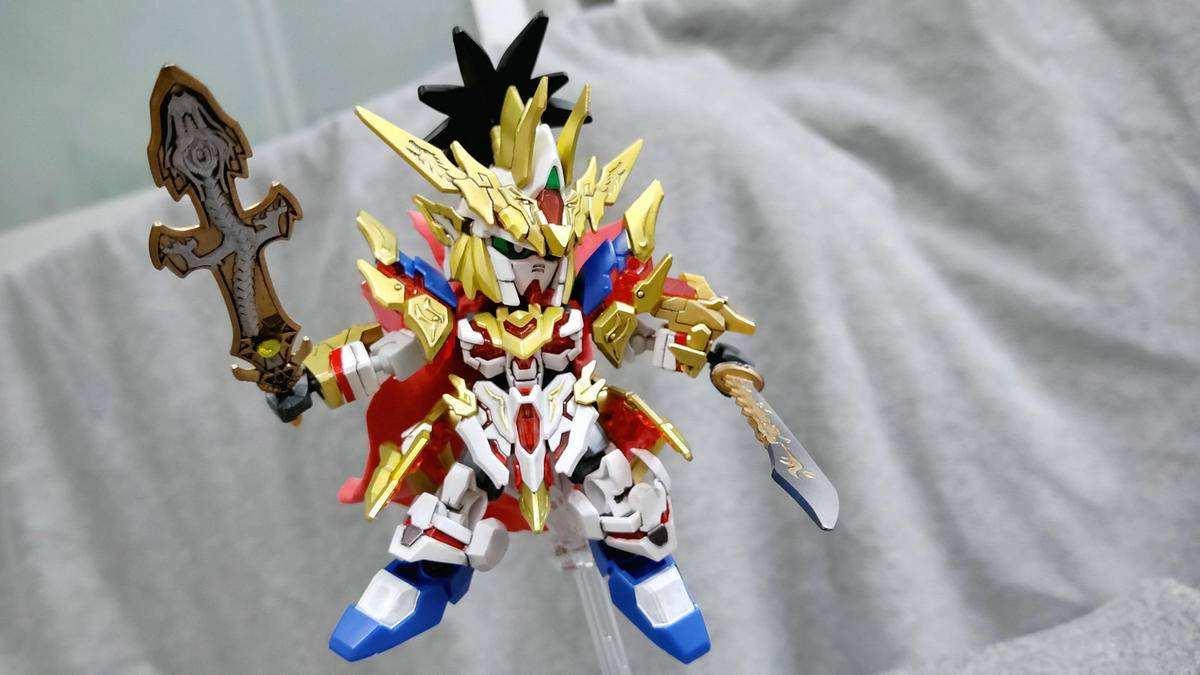 王者荣耀手办万代孙悟空零号赤焰,高达三国手办拼装