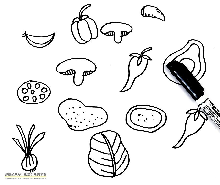 儿童画披萨怎么画,画披萨儿童画