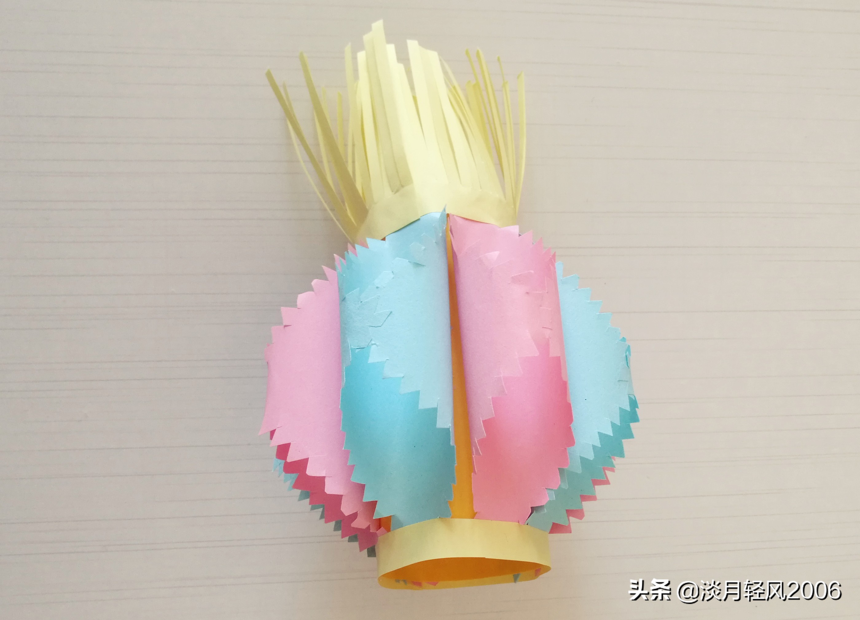 卡纸做花灯手工教程元宵节,用卡纸做元宵节花灯简单又好看