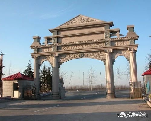 石牌坊石雕图片大全,各样式的石牌坊