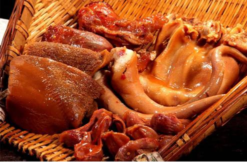 光头大叔摆摊日常,光头大叔卤菜