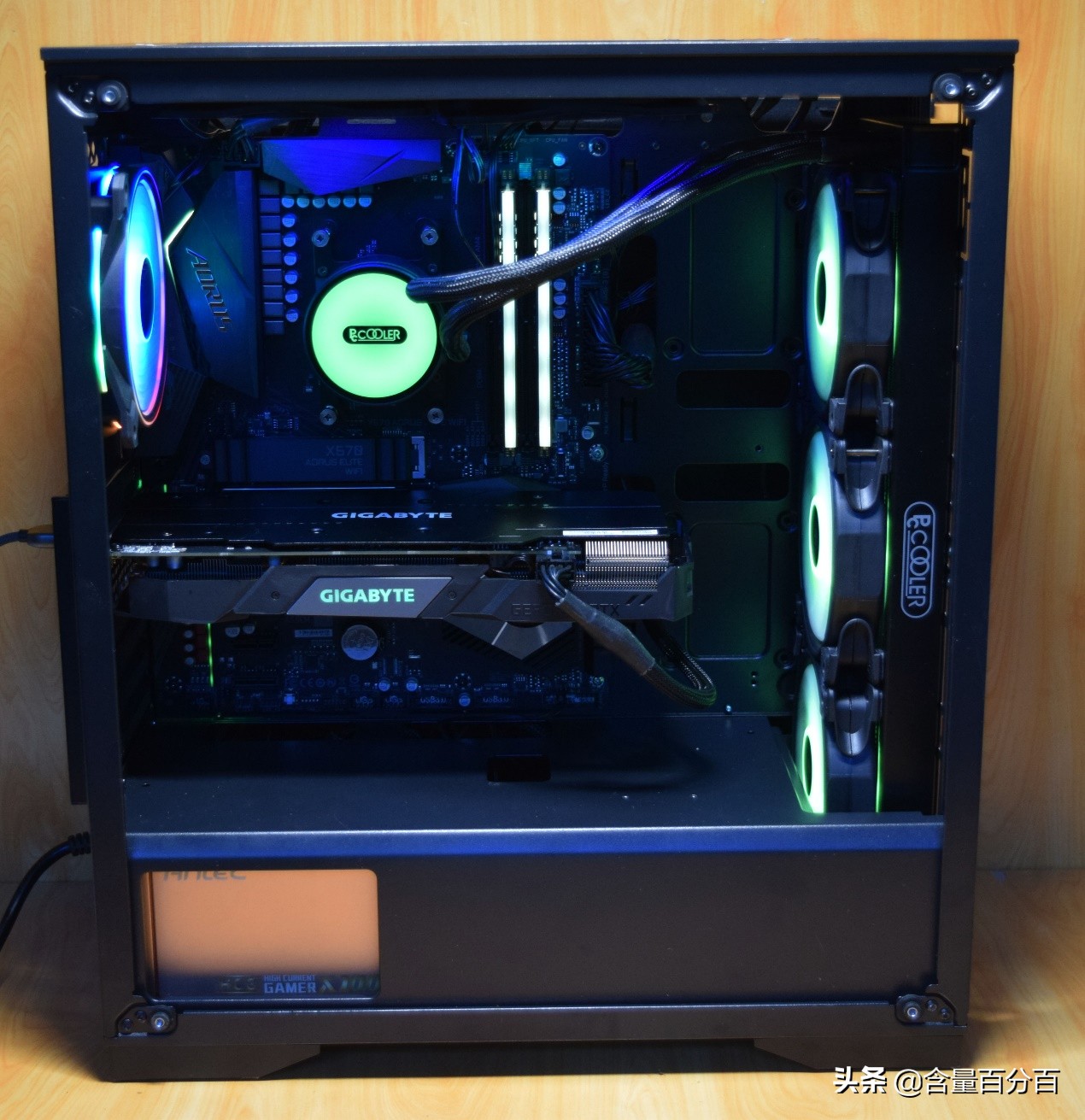 九州风神玄冰50机箱,九州风神玄冰500argb装机效果