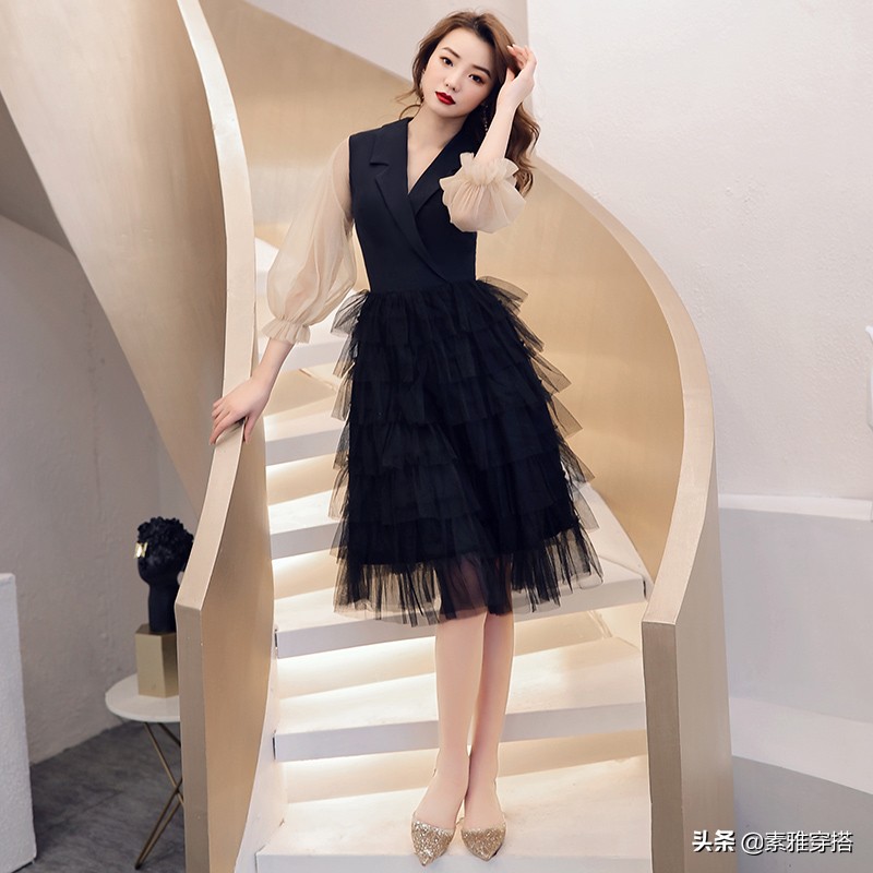 名媛轻奢高级感亮片礼服,淘宝店铺推荐礼服名媛气质