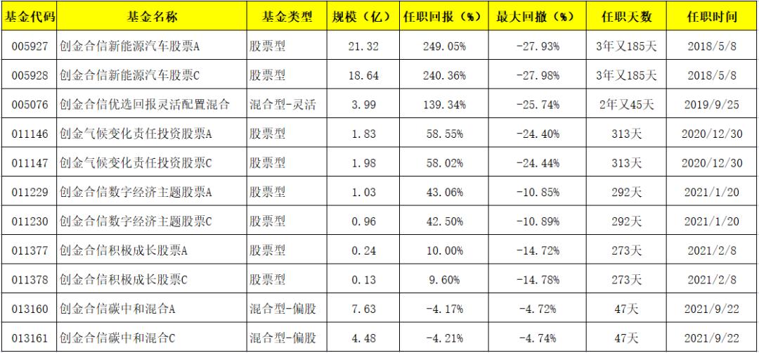 一只小而精的新能源基金：创金气候变化责任投资股票（011146）