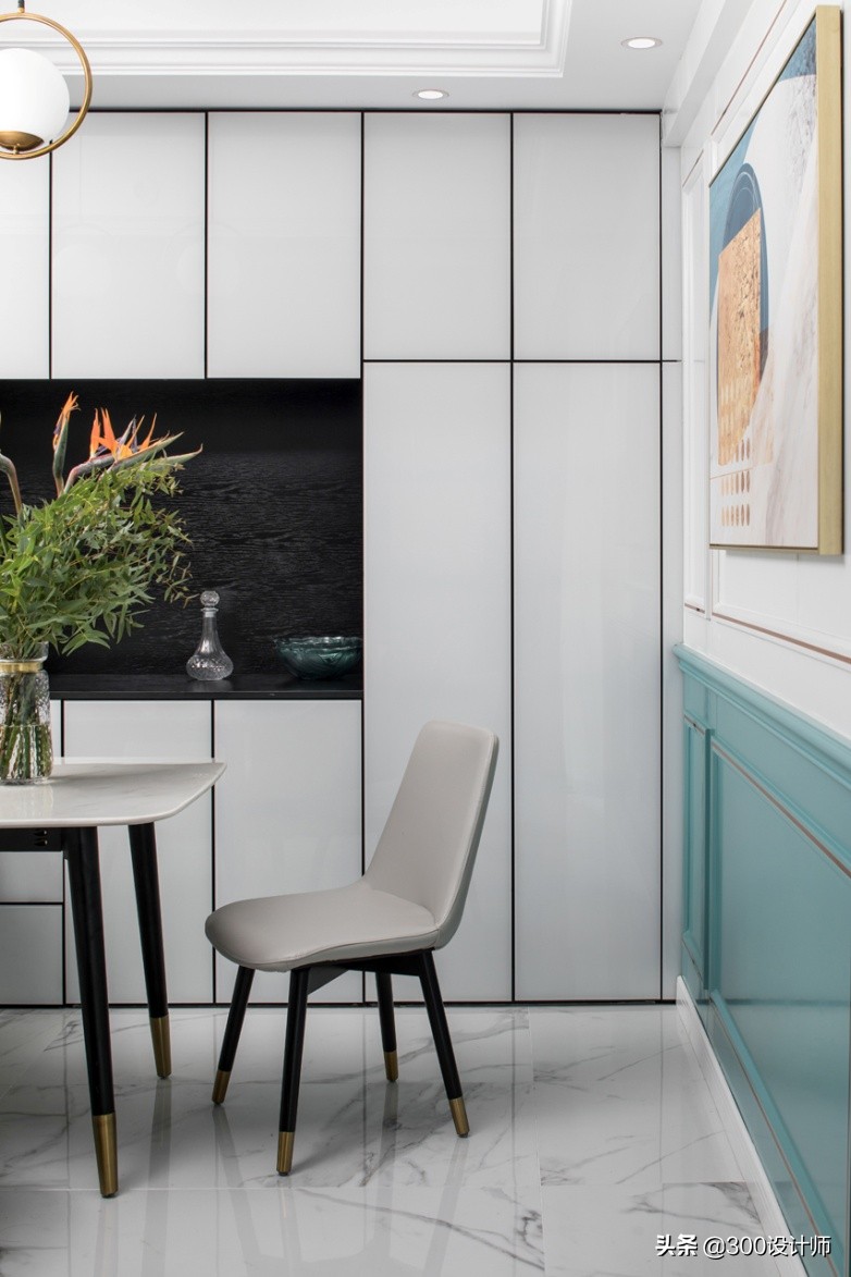 王城炫作品：125m²三室一厅，美式轻奢风，实用与颜值并存的空间