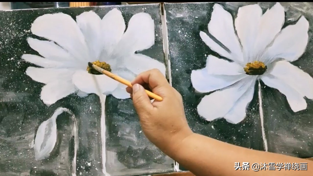 丙烯画40x50cm简单装饰画,100幅适合新手的丙烯画装饰画