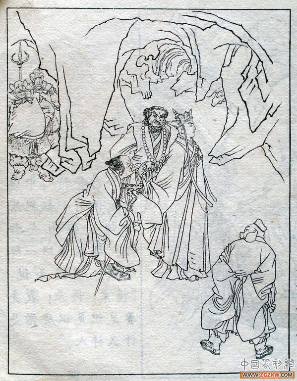 《西游记》之三打白骨精背景图,西游记三打白骨精文字版图文