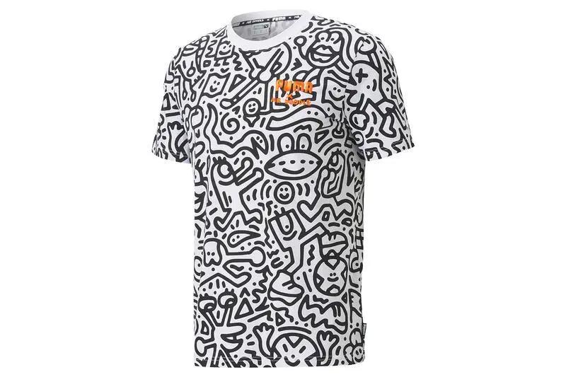 puma新款涂鸦红蓝两个配色,puma新款涂鸦