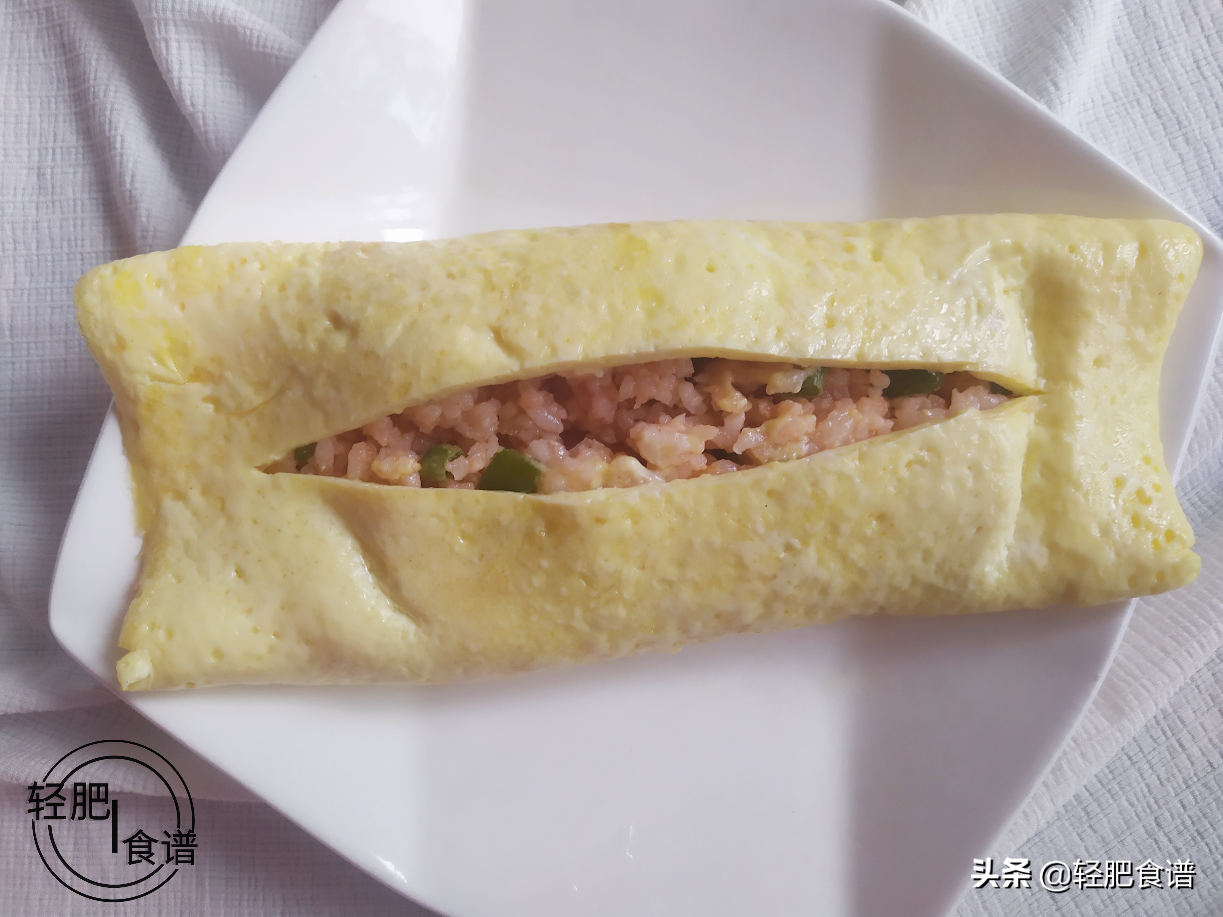 日式蛋包饭的爆浆蛋皮,蛋包饭零失败教程