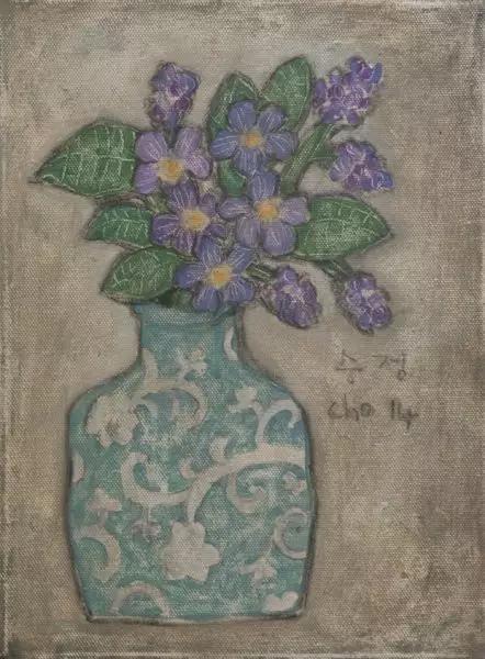 韩国女艺术家：卓秀英，画出来的雅致花草