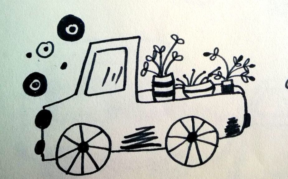 孩子喜欢的车画一画,孩子喜欢画车