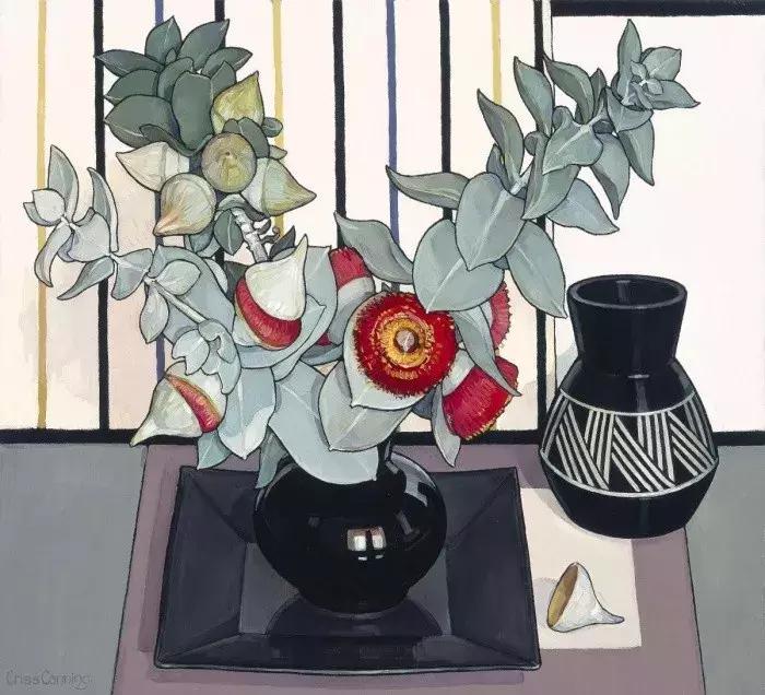 她72岁，画了50多年的画，花儿在她笔下都有了个性