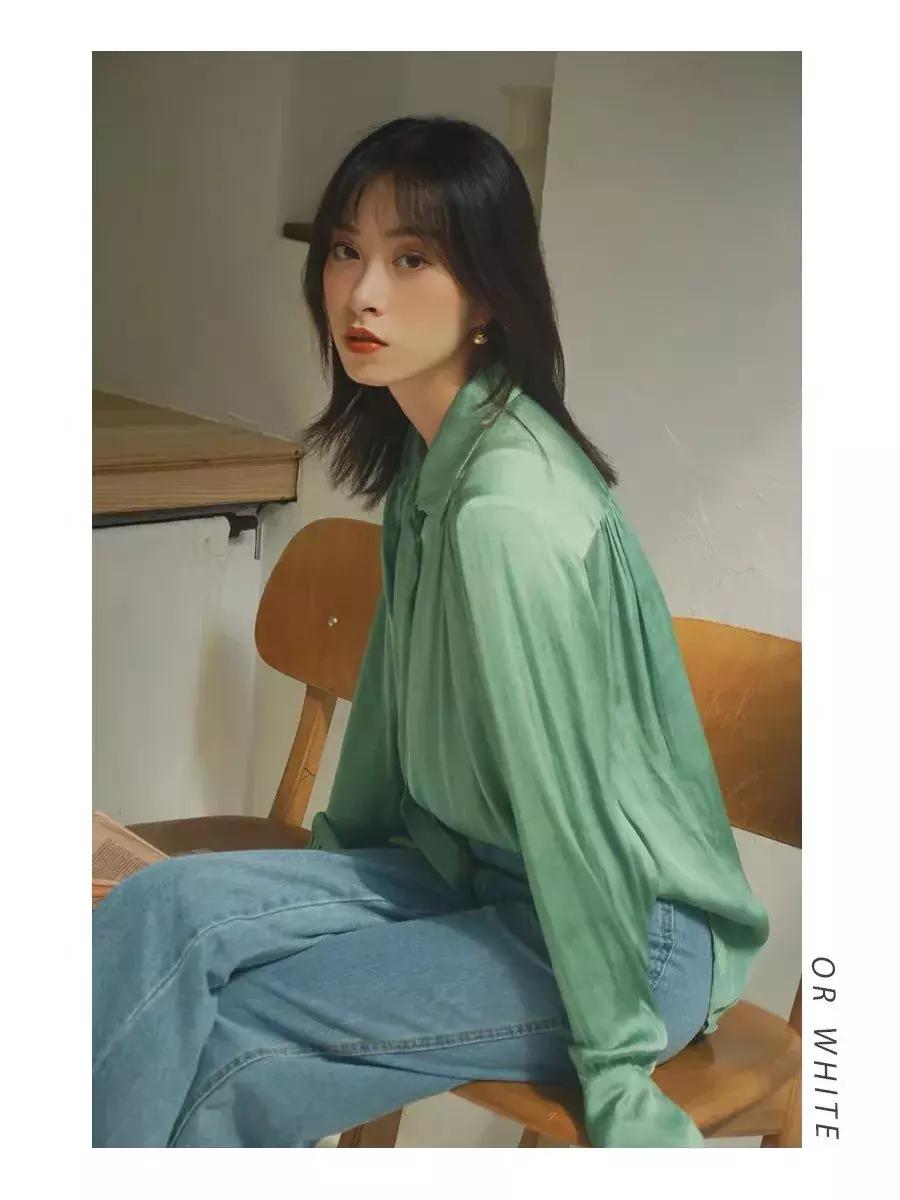 春季新款时尚百搭大码衬衫,爆款秋冬时尚衬衫第二件免费