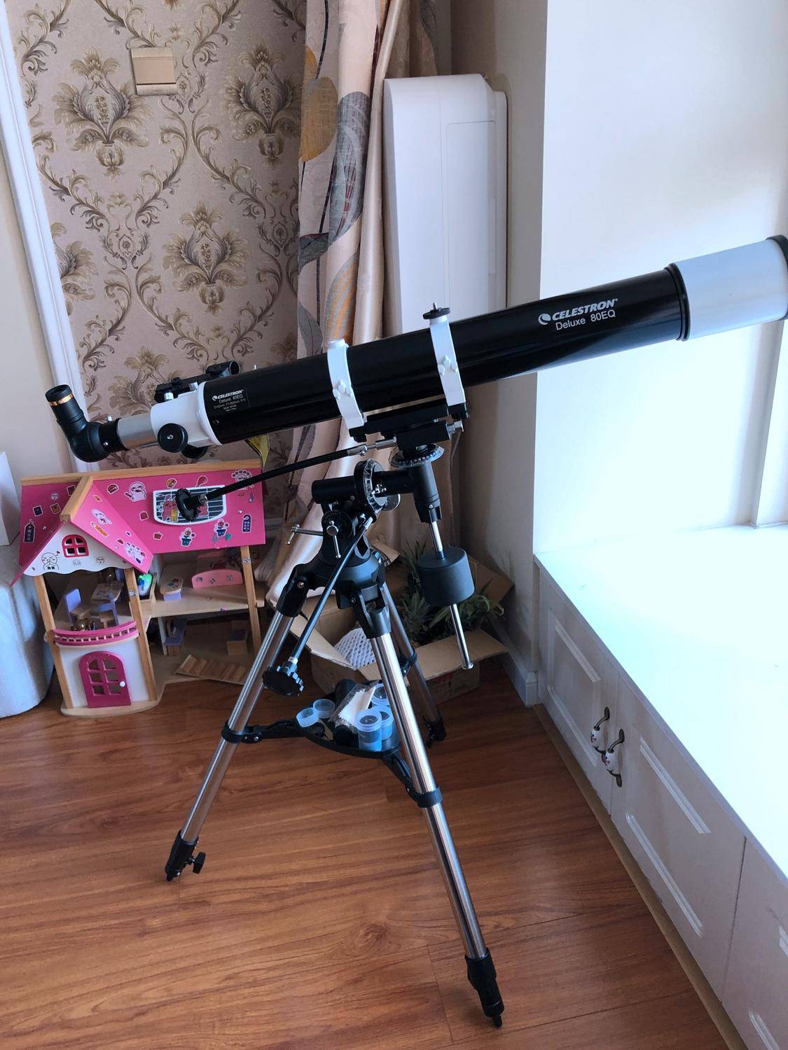 星特朗望远镜80dx开箱,星特朗80eq天文望远镜开箱