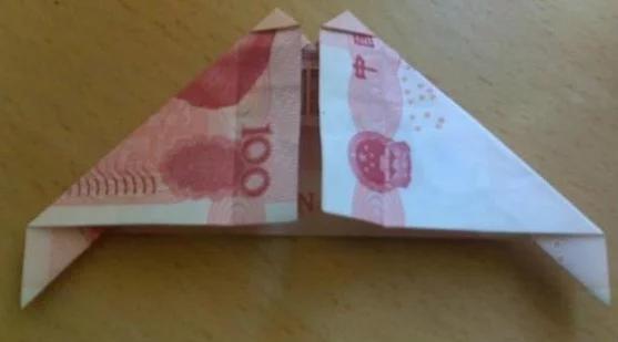 用一百元叠方戒指,最简单的戒指怎么叠