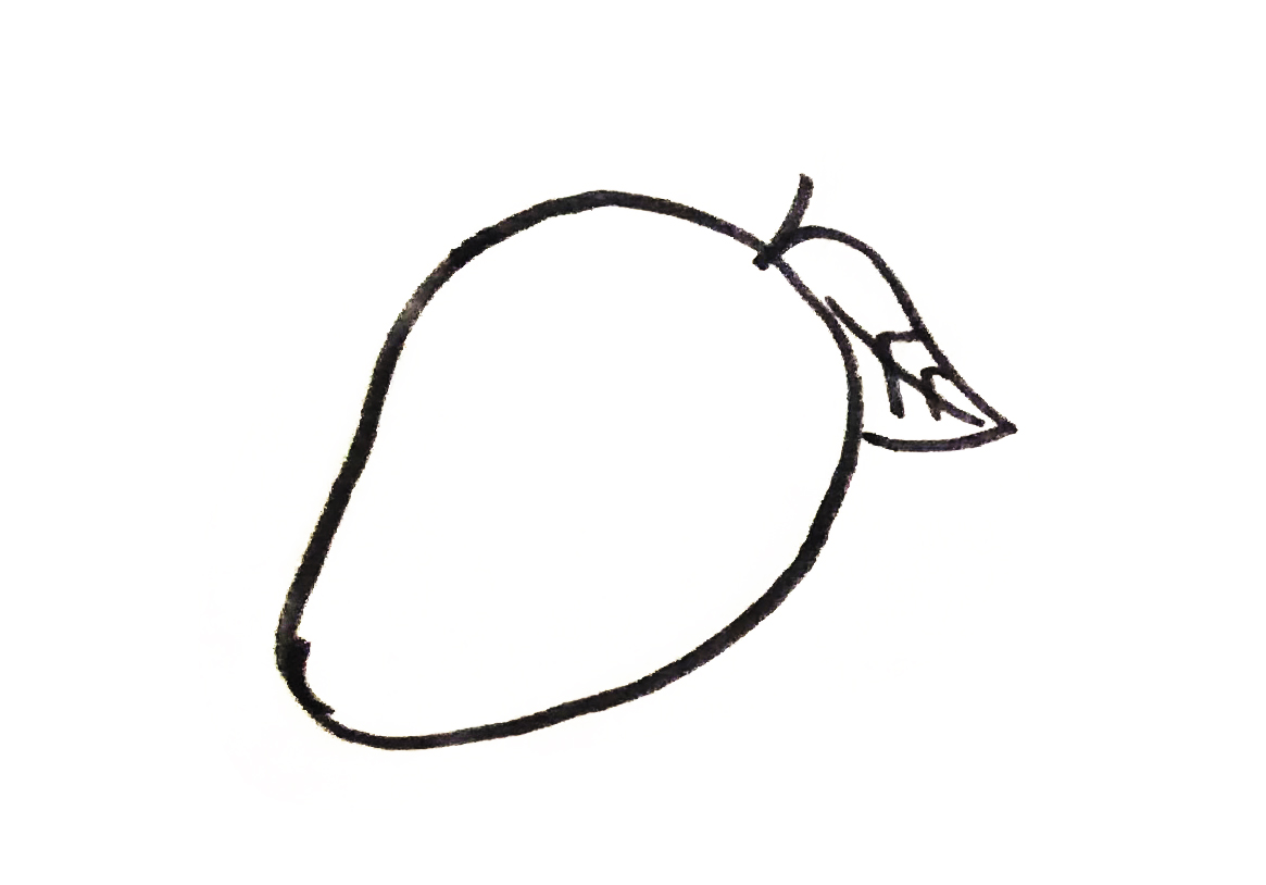 水果画简笔画可爱,卡通简笔画水果怎么画